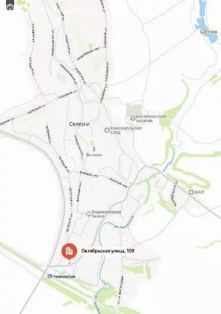 Участок в село Селезни, Октябрьская улица (15 м) - Фото 1