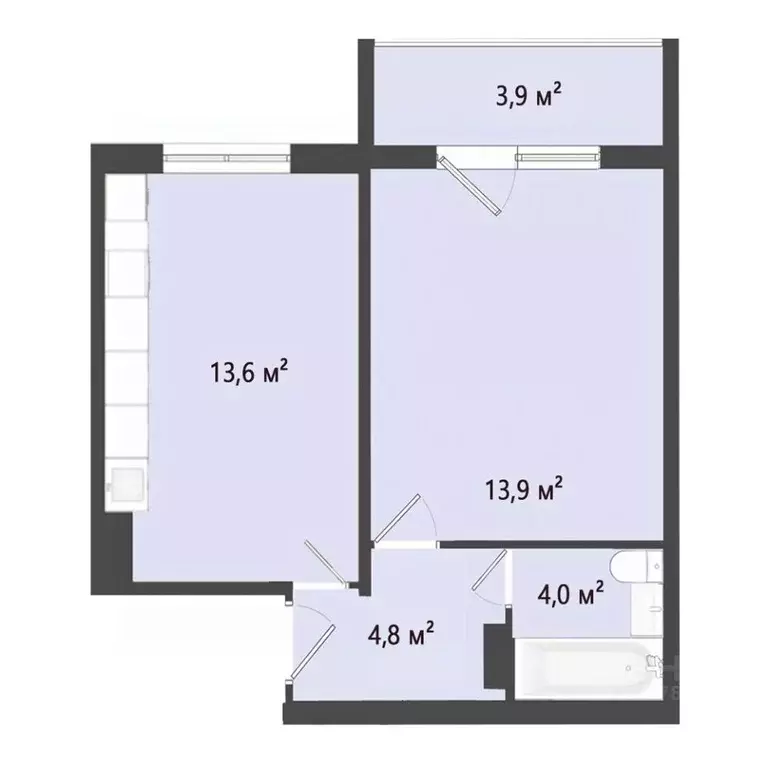 1-к кв. Омская область, Омск просп. Королева, 7 (36.1 м) - Фото 0