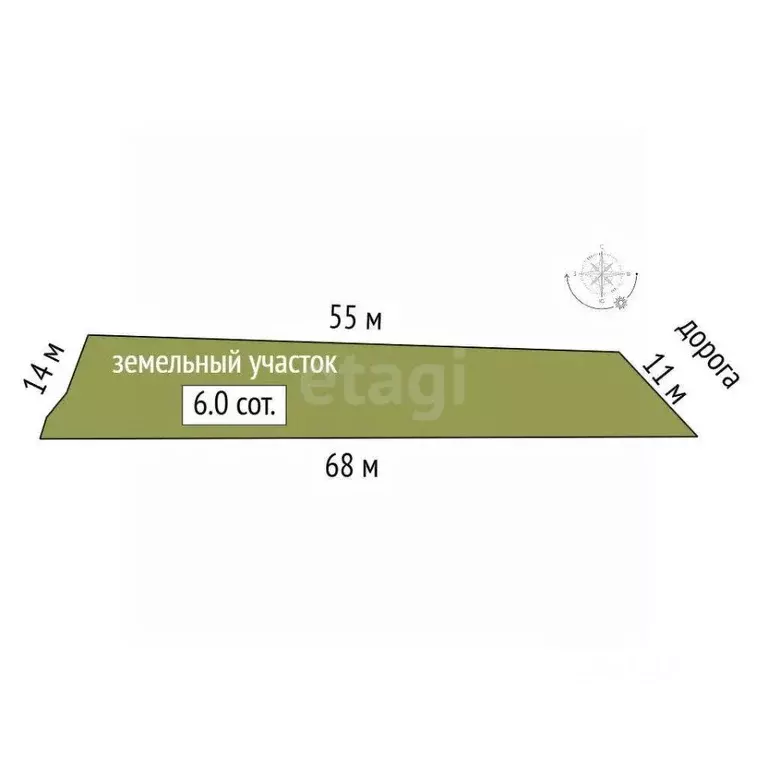 Участок в Крым, Феодосия Оптик ТСН,  (5.95 сот.) - Фото 1