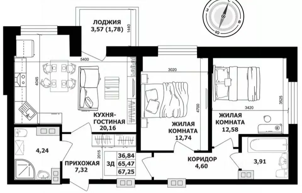 3-к кв. Ростовская область, Ростов-на-Дону Доломановский пер., 183/1 ... - Фото 0