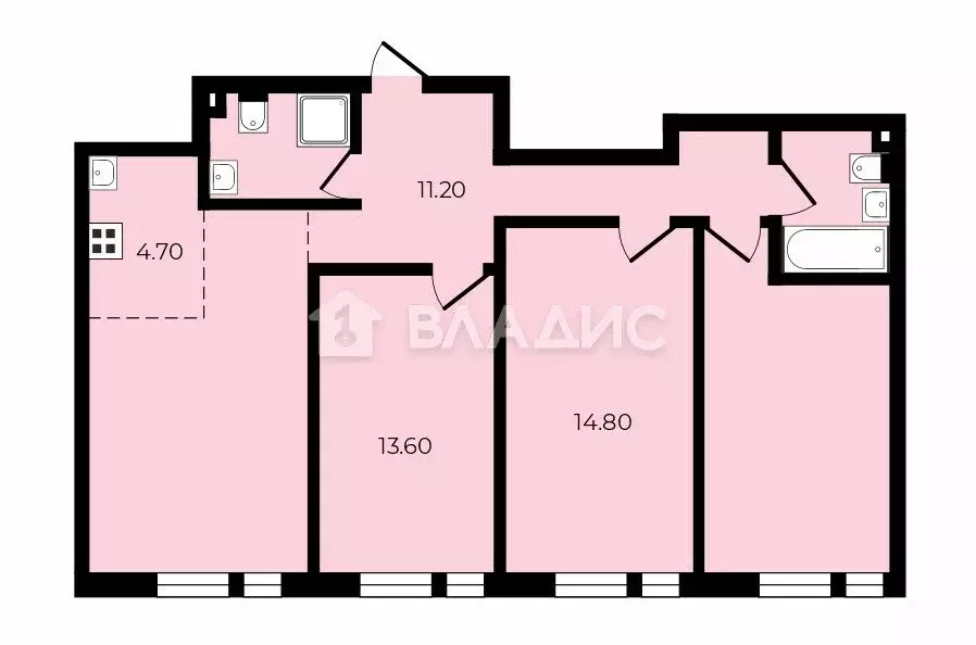 3-комнатная квартира: Москва, Дмитровское шоссе, 73Б (87 м) - Фото 1