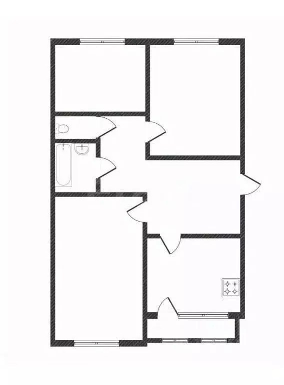 3-к кв. Костромская область, Кострома Малышково мкр, проезд ... - Фото 2