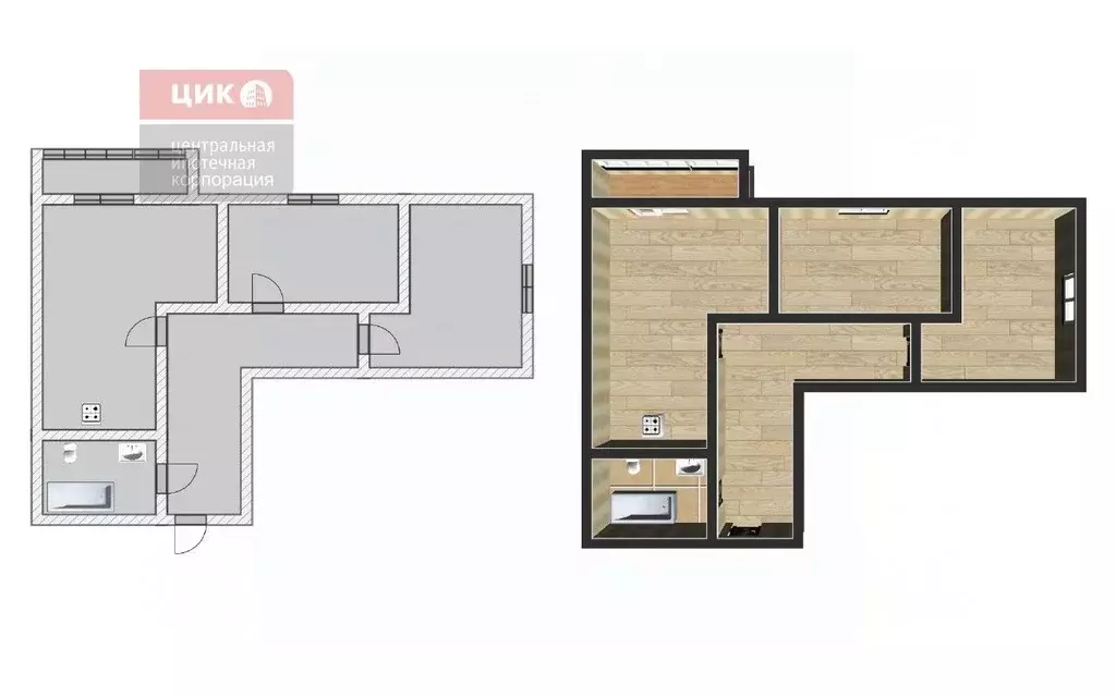 2-к кв. Рязанская область, Рязань Песочня тер., ул. Зубковой, 18к12 ... - Фото 2