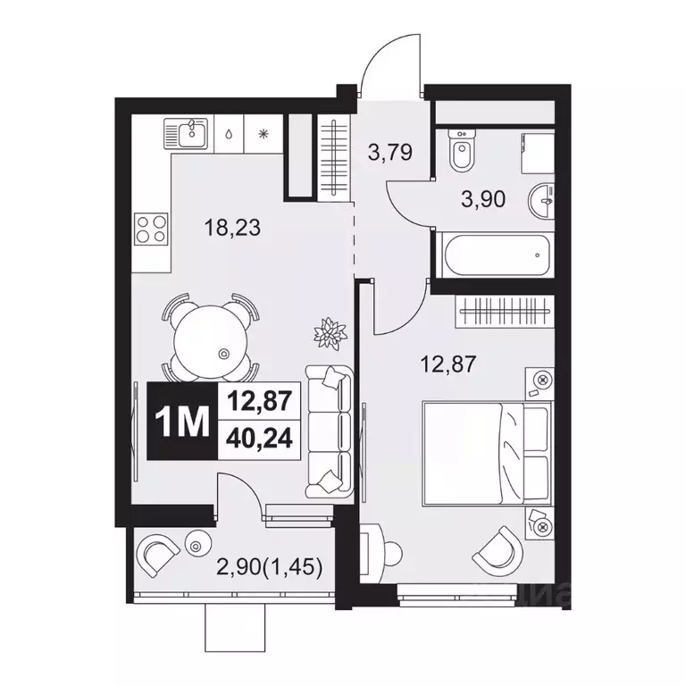 2-к кв. Пензенская область, Пенза Тепличный мкр, Прованс жилой ... - Фото 1