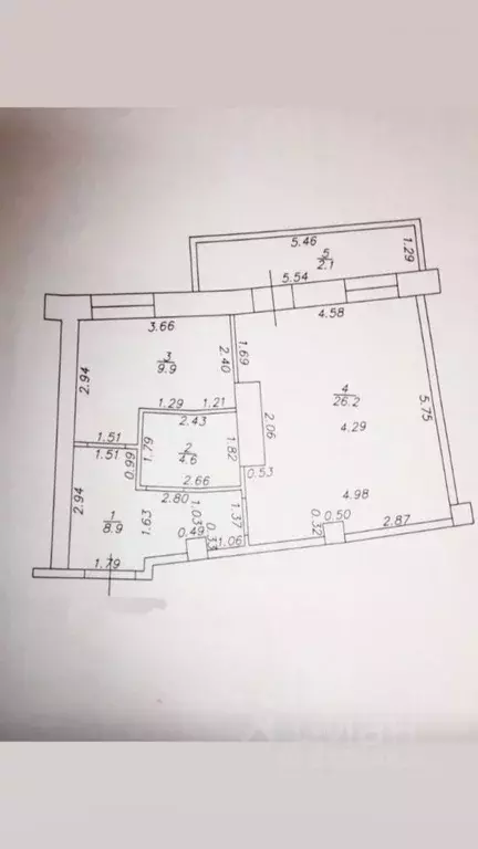 1-к кв. Татарстан, Казань Чистопольская ул., 36 (49.7 м) - Фото 2