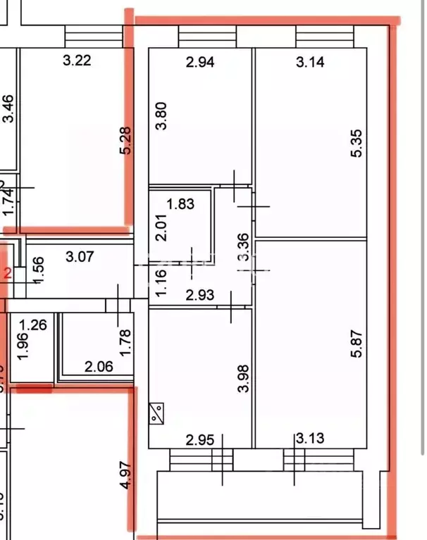 3-к кв. Костромская область, Кострома ул. 7-я Рабочая, 36 (80.0 м) - Фото 1