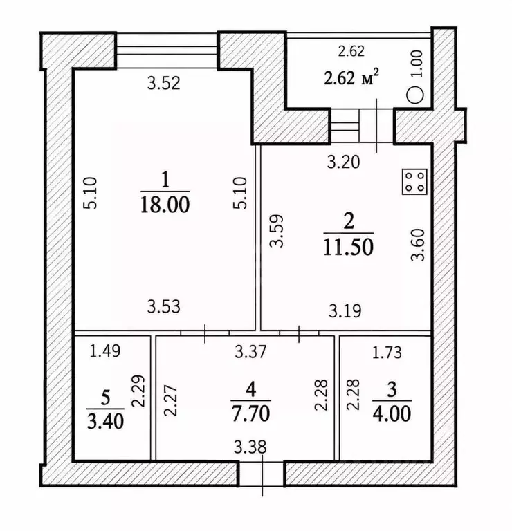 1-к кв. Чувашия, Чебоксары ул. Федора Гладкова, 28 (44.6 м) - Фото 2