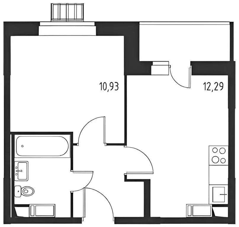 1-к кв. Москва ш. Рязановское, 31к2 (34.6 м) - Фото 2