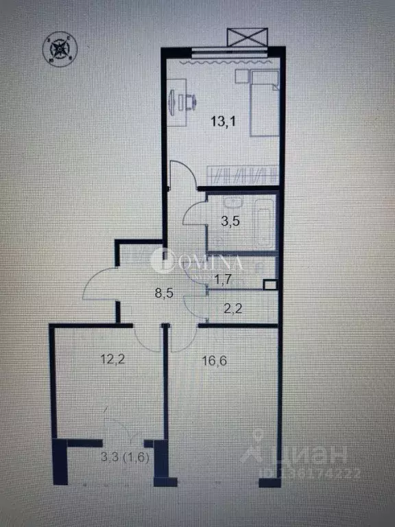 2-к кв. Москва Ленинградское ш., 228к5 (59.4 м) - Фото 2