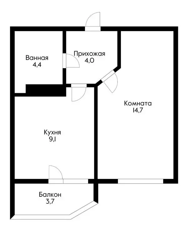 1-комнатная квартира: Краснодар, улица Григория Булгакова, 10 (32.2 м) - Фото 0
