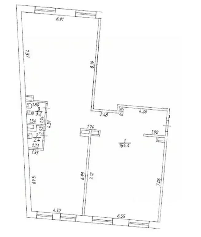 Помещение свободного назначения в Санкт-Петербург наб. Реки Карповки, ... - Фото 2