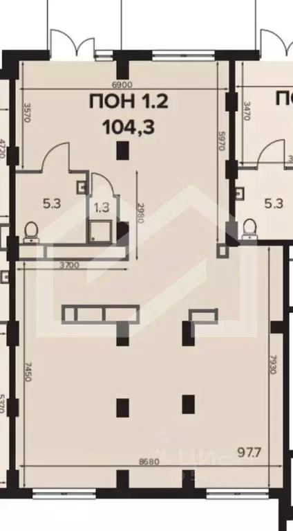 Помещение свободного назначения в Москва Ленинградское ш., 228к4 (104 ... - Фото 2