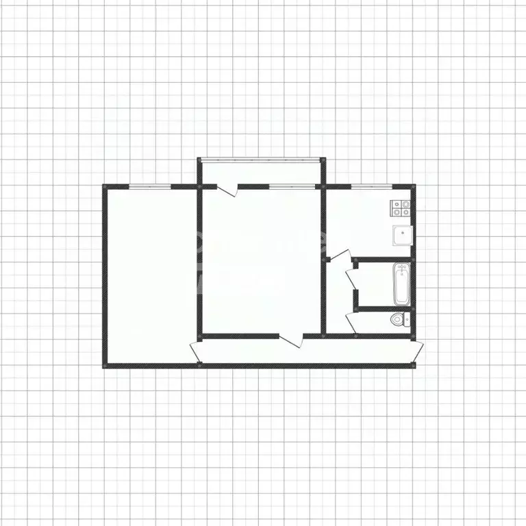 2-к кв. Липецкая область, Липецк ул. Ушинского, 30 (40.0 м) - Фото 2