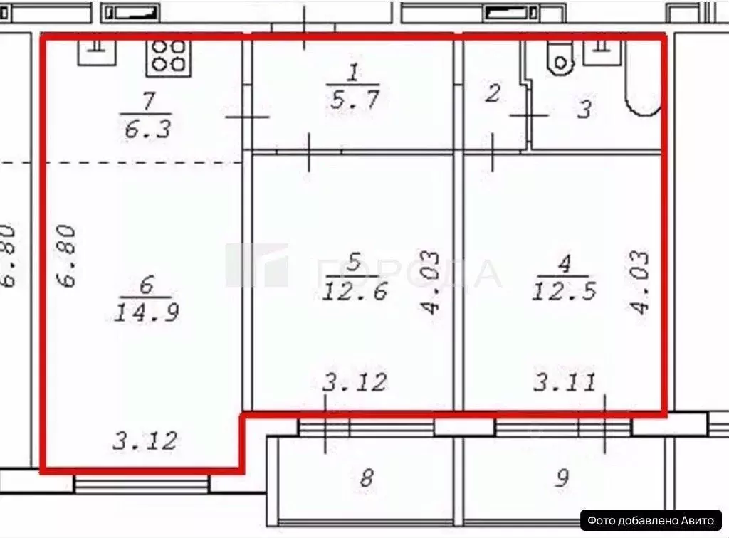 2-к кв. Новосибирская область, Новосибирский район, Мичуринский ... - Фото 2
