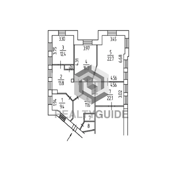 Офис (102.9 м) - Фото 2