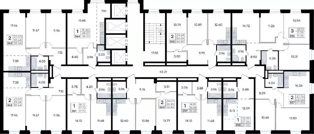 2-к кв. Приморский край, Владивосток ул. Тухачевского, 80 (59.64 м) - Фото 1