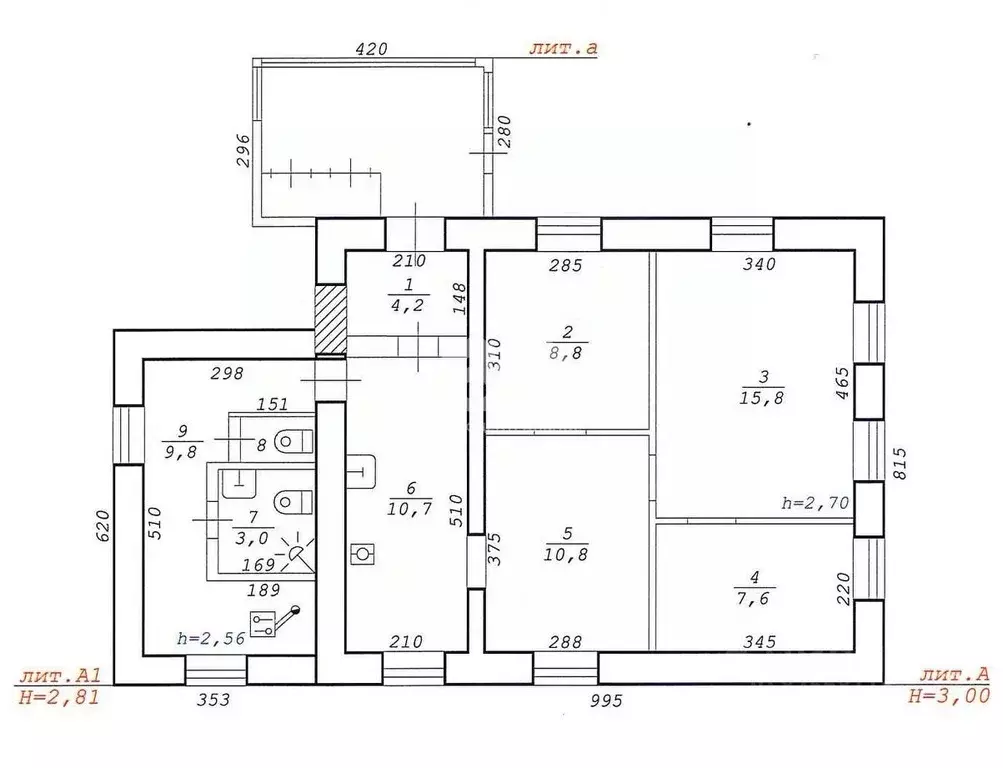 Дом в Новосибирская область, Новосибирск 1-й Калужский пер., 16 (72 м) - Фото 2