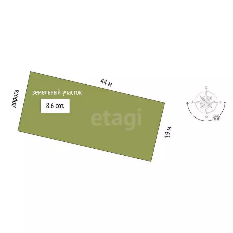 Участок в Заводоуковск, микрорайон Южный (8.6 м) - Фото 1