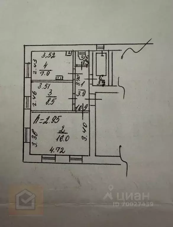2-к кв. Крым, Евпатория ул. Сытникова, 19 (41.3 м) - Фото 2