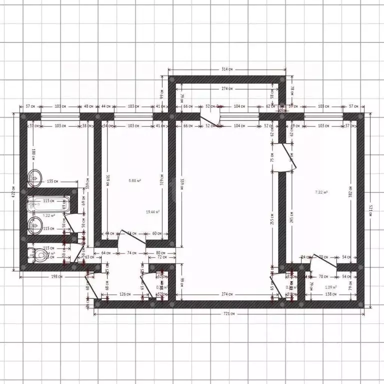 3-к кв. Иркутская область, Ангарск 177-й кв-л, 5 (56.0 м) - Фото 2