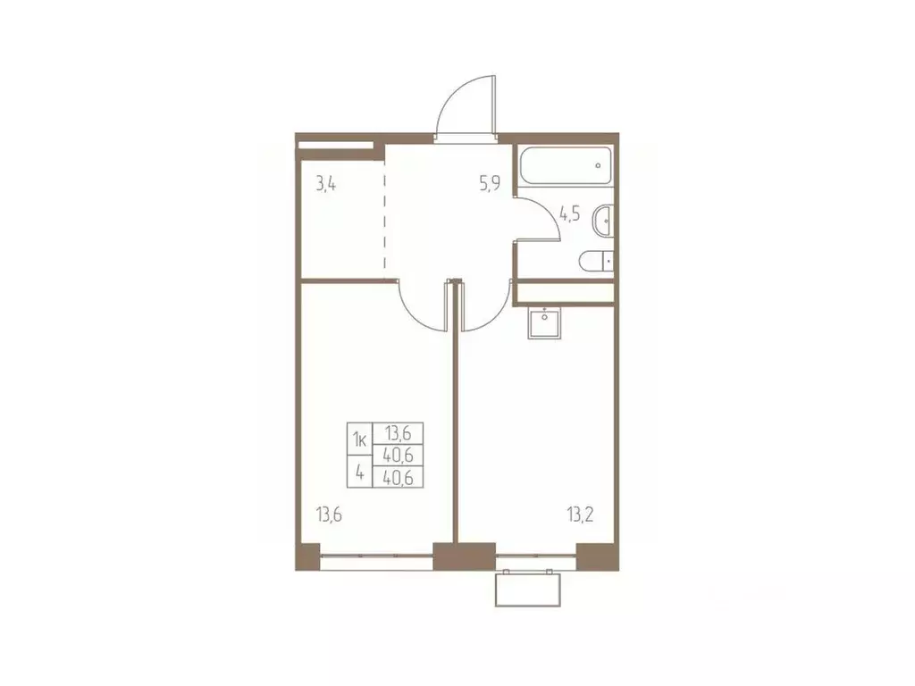 1-к кв. Московская область, Пушкино Фабрикант жилой комплекс, 1 (40.6 ... - Фото 0