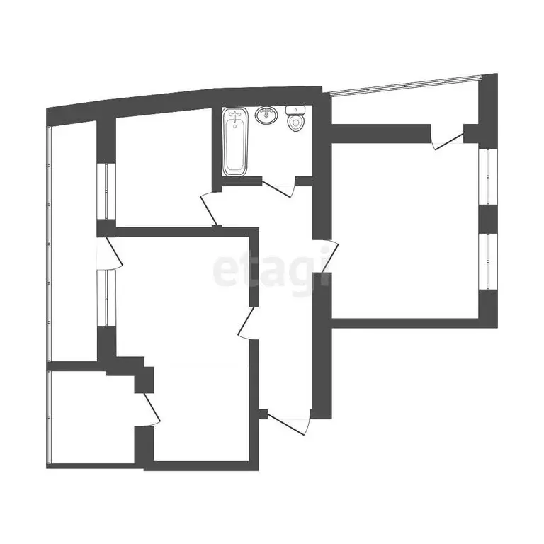 3-комнатная квартира: Пенза, улица 8 Марта, 17 (86 м) - Фото 0