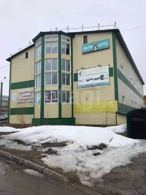 Торговая площадь в Коми, Усинск ул. Строителей, 10А (1121 м) - Фото 1