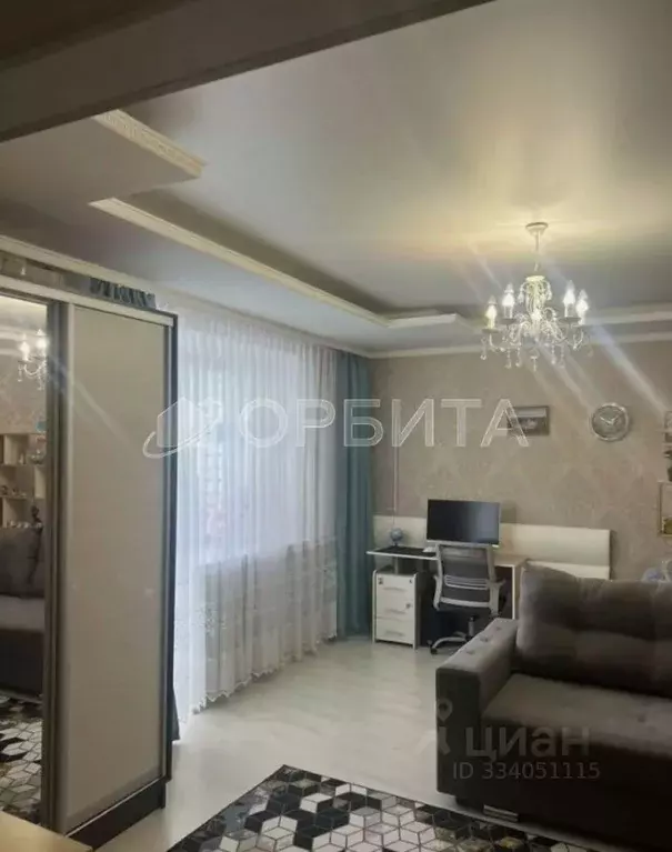 1-к кв. Тюменская область, Тюмень ул. Николая Семенова, 29к1 (45.8 м) - Фото 1