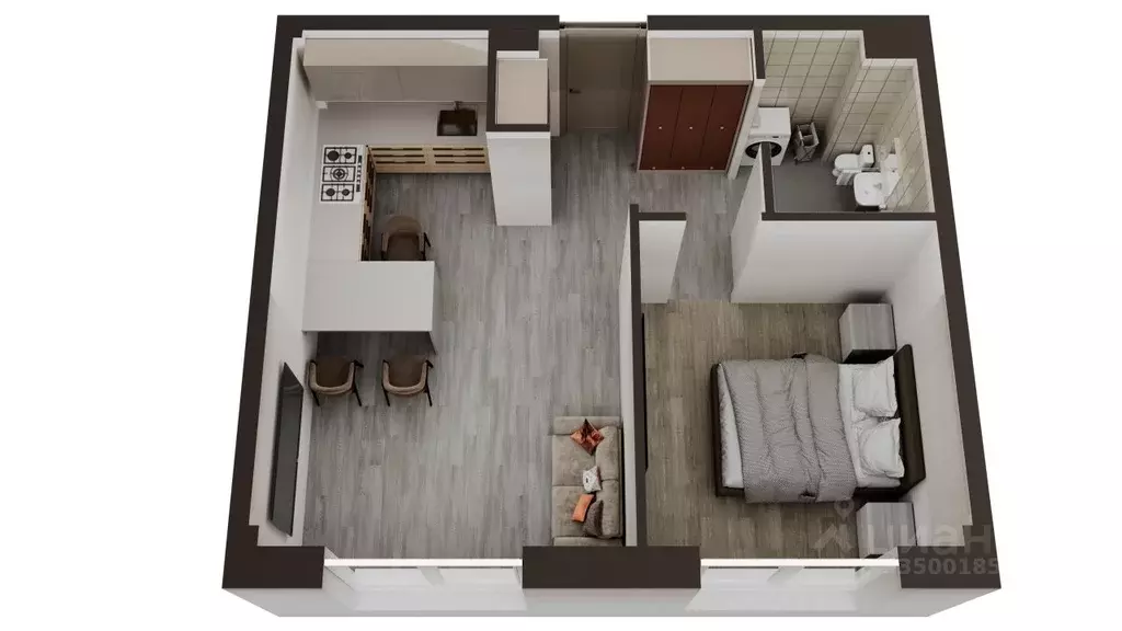 1-к кв. Сахалинская область, Анивский городской округ, с. Новотроицкое ... - Фото 1