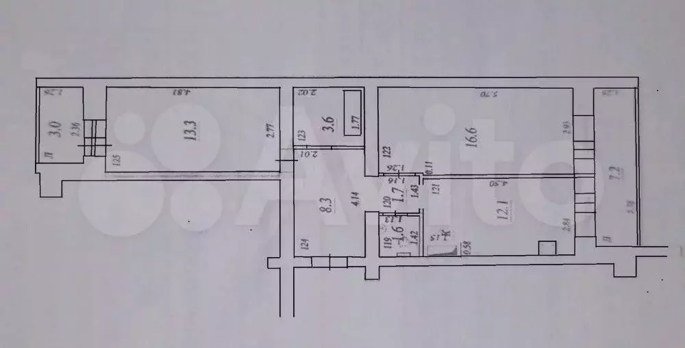 2-к. квартира, 67,4 м, 2/10 эт. - Фото 0