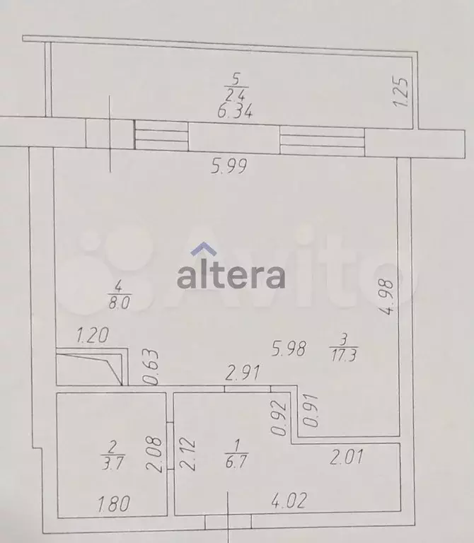 Квартира-студия, 35,7 м, 4/19 эт. - Фото 0