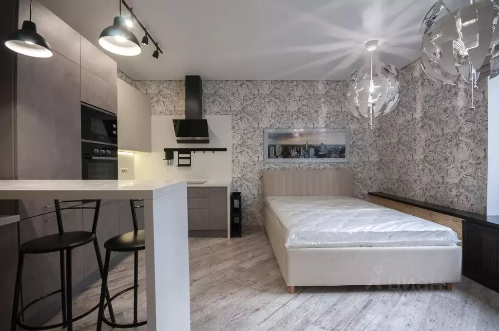 Студия Москва Береговой проезд, 5Ак5 (30.0 м) - Фото 1