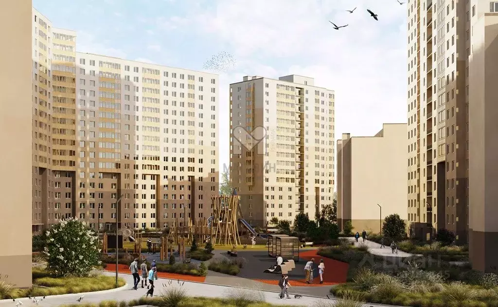 1-к кв. Ленинградская область, Всеволожский район, пос. Бугры ул. ... - Фото 2