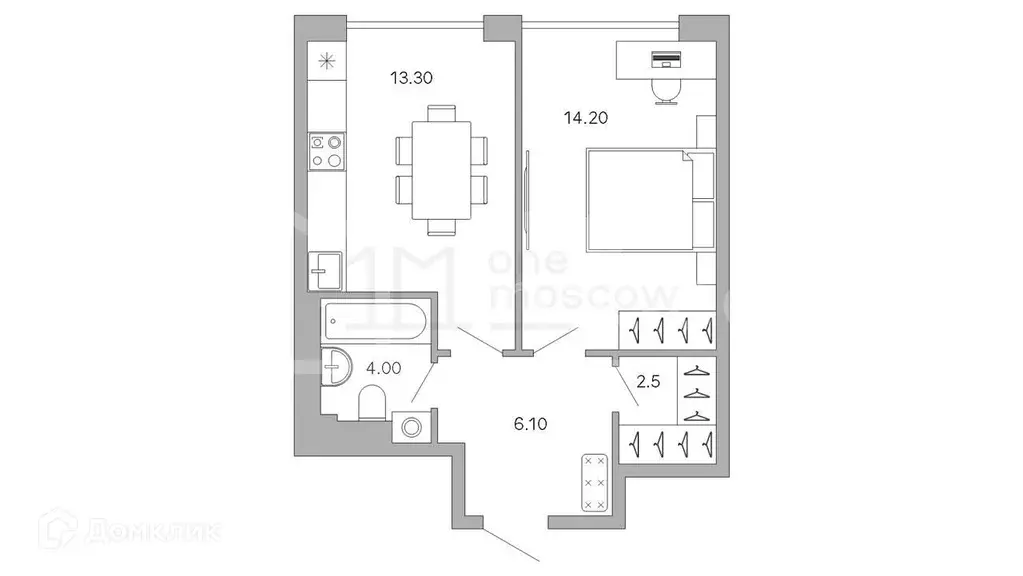 Продаётся 1-к квартира, 40.1 м - Фото 1