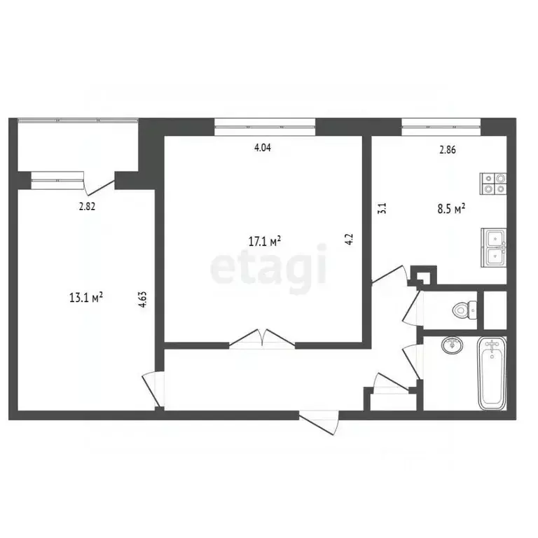 2-к кв. Москва Алтуфьевское ш., 102Б (52.0 м) - Фото 2
