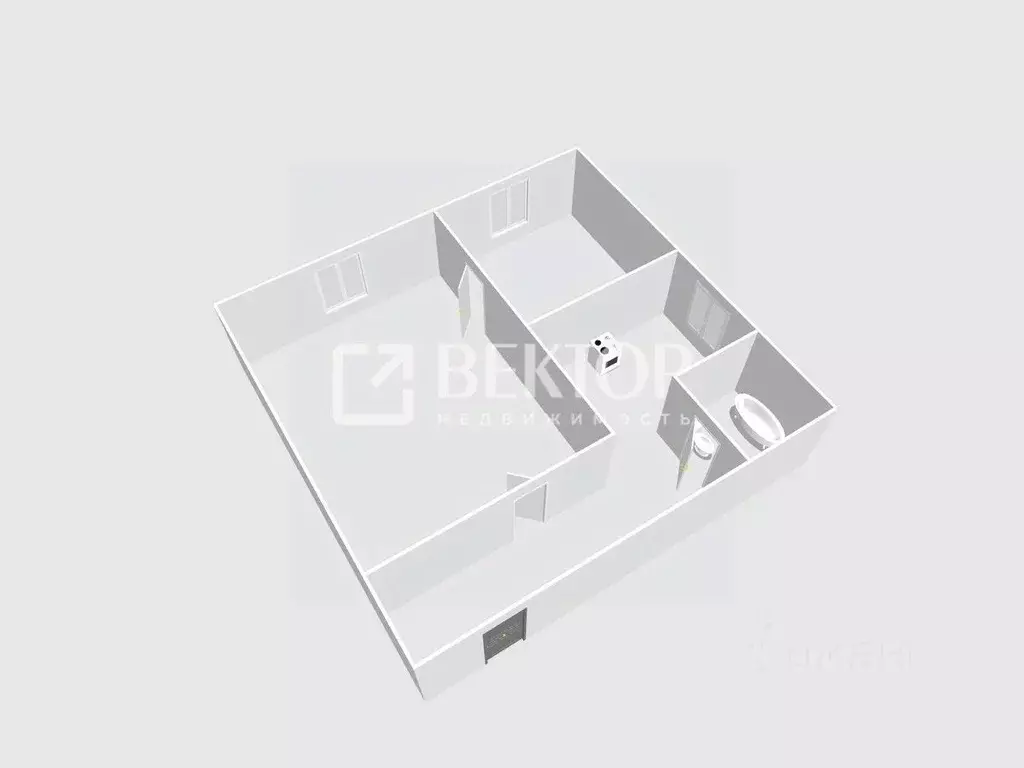 2-к кв. Костромская область, Кострома Заволжская ул., 12 (51.0 м) - Фото 2