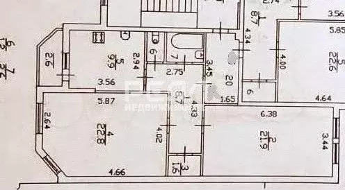 2-к. квартира, 68,7 м, 5/9 эт. - Фото 0