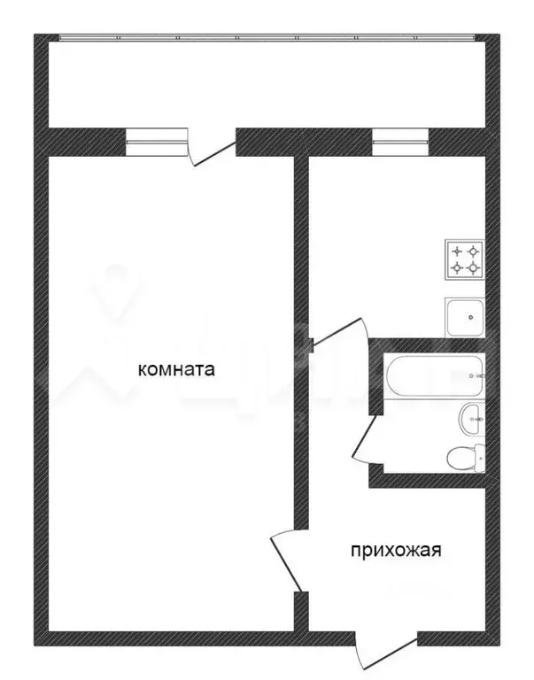 1-к кв. Татарстан, Казань Ферганская ул., 7 (36.0 м) - Фото 2
