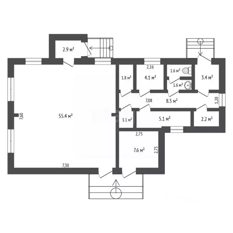 Торговая площадь в Амурская область, Сковородино Советская ул., 14 (92 ... - Фото 2