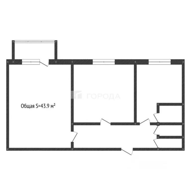 2-к кв. Кемеровская область, Новокузнецк ул. Павловского, 4 (43.9 м) - Фото 2