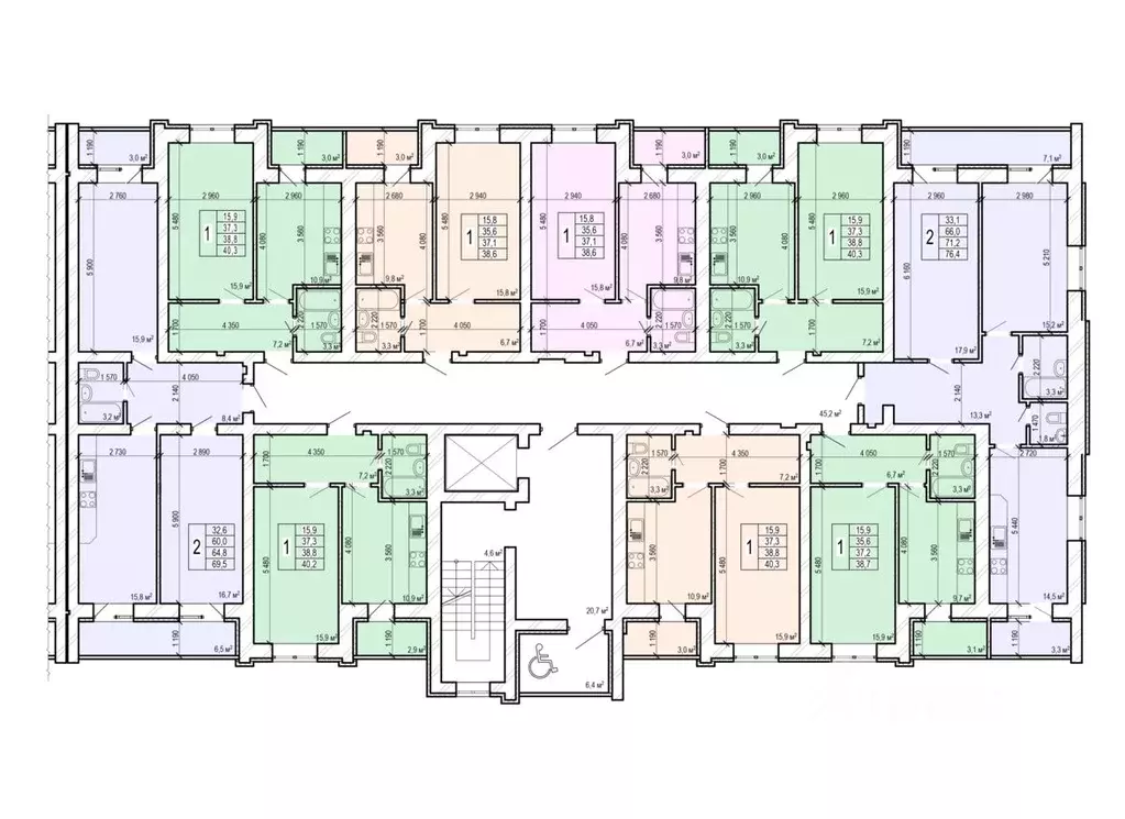 2-к кв. Саратовская область, Энгельс Новобазарная ул., 4 (76.4 м) - Фото 2