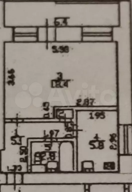 1-к. квартира, 32,4 м, 1/9 эт. - Фото 0