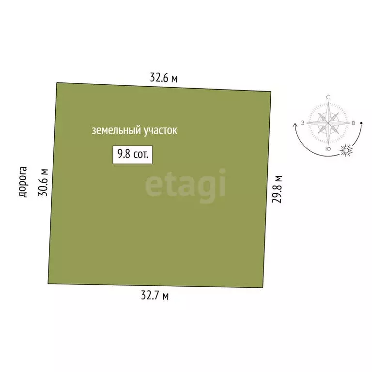 Участок в Тюмень, улица Родных Людей (9.83 м) - Фото 1