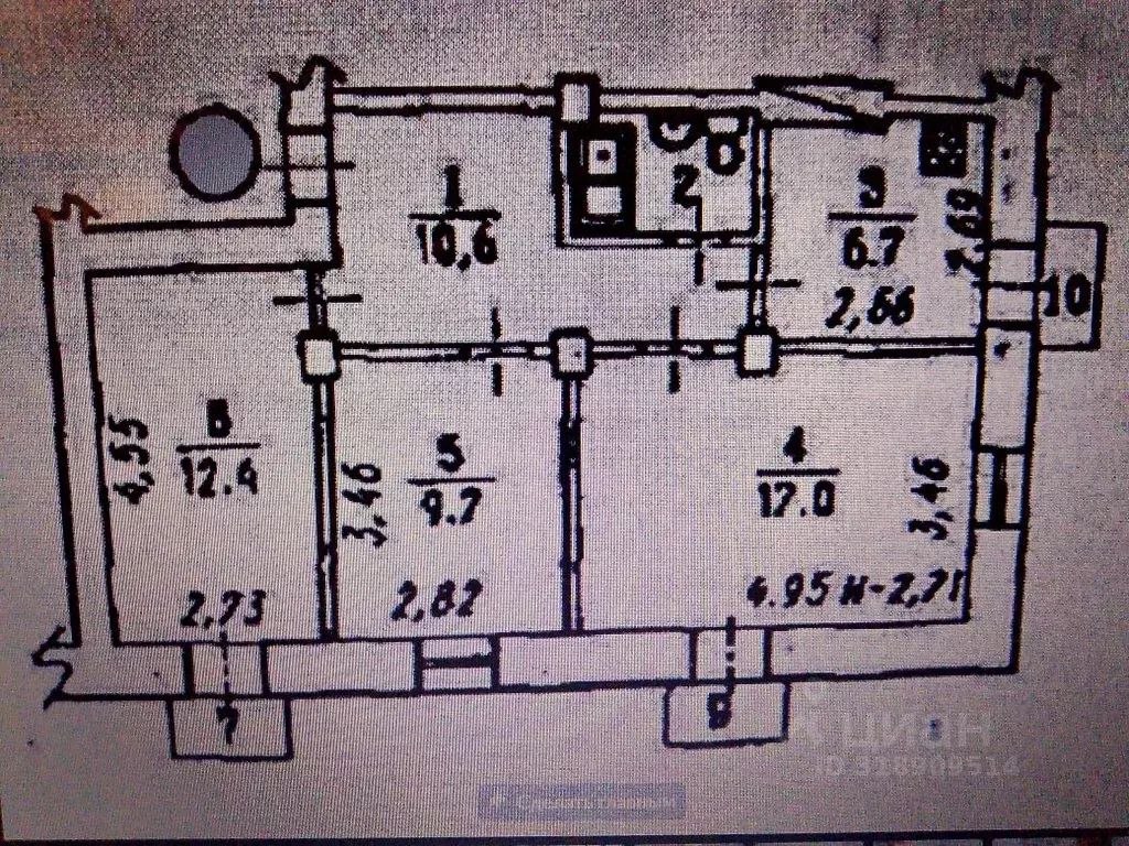 3-к кв. Омская область, Омск ул. 9-я Линия, 155 (59.5 м) - Фото 0
