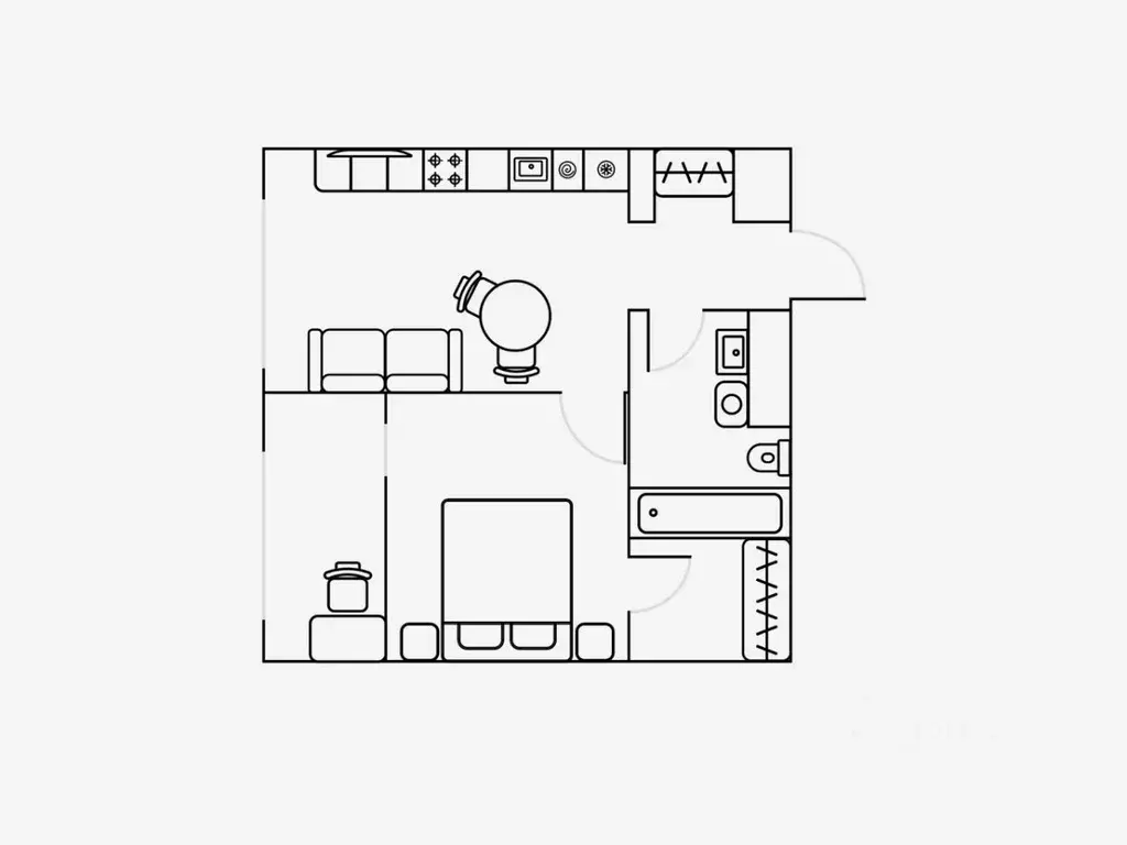 2-к кв. Свердловская область, Екатеринбург ул. Шаумяна, 24 (38.0 м) - Фото 2