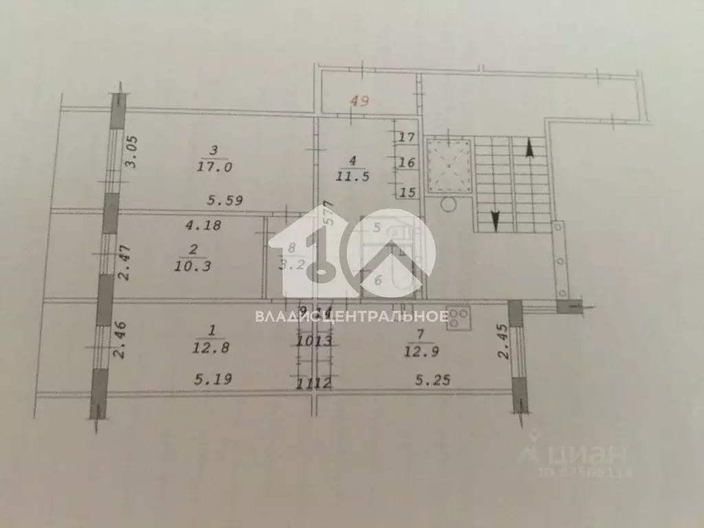 3-к кв. Новосибирская область, Новосибирск ул. Титова, 196 (73.5 м) - Фото 1