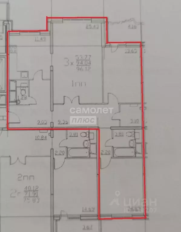 3-к кв. Московская область, Красногорск бул. Ильинский, 7 (90.0 м) - Фото 2