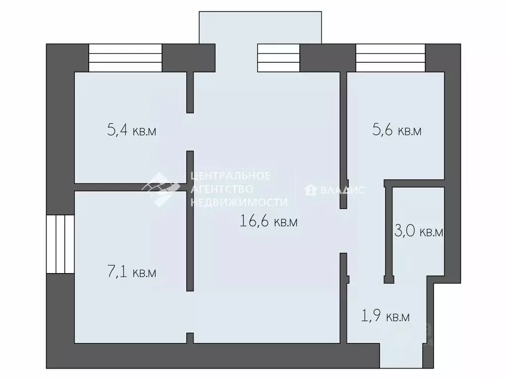 3-к кв. Рязанская область, Рыбное Большая ул., 43 (41.3 м) - Фото 2