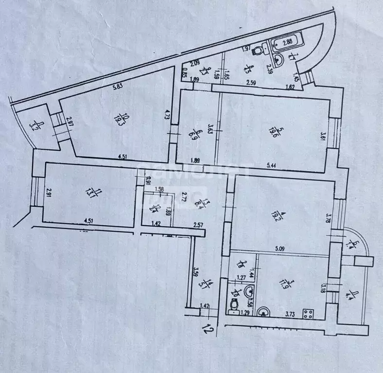 4-к кв. Башкортостан, Уфа ул. Менделеева, 140/3 (125.4 м) - Фото 2