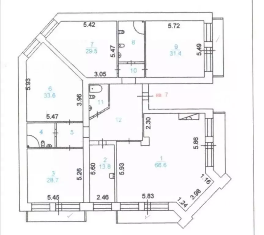 6-к кв. Ханты-Мансийский АО, Сургут ул. Восход, 2 (307.4 м) - Фото 1